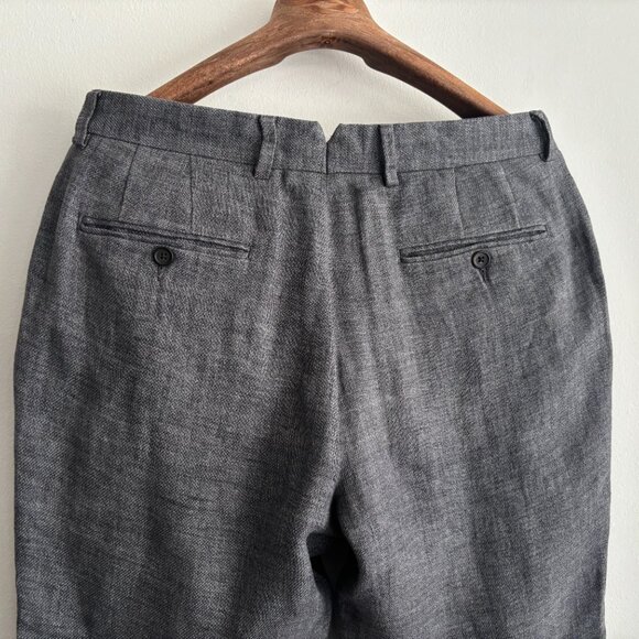 $800 Club Monaco Grey Linen Suit - 40 Pants 33-34 - Picture 15 of 16